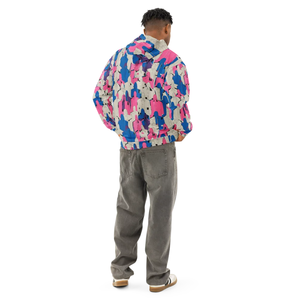 Neon Trench Choir on Cotton Hoodie — Back