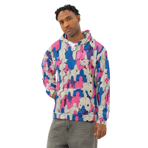 Neon Trench Choir on a Cotton Hoodie