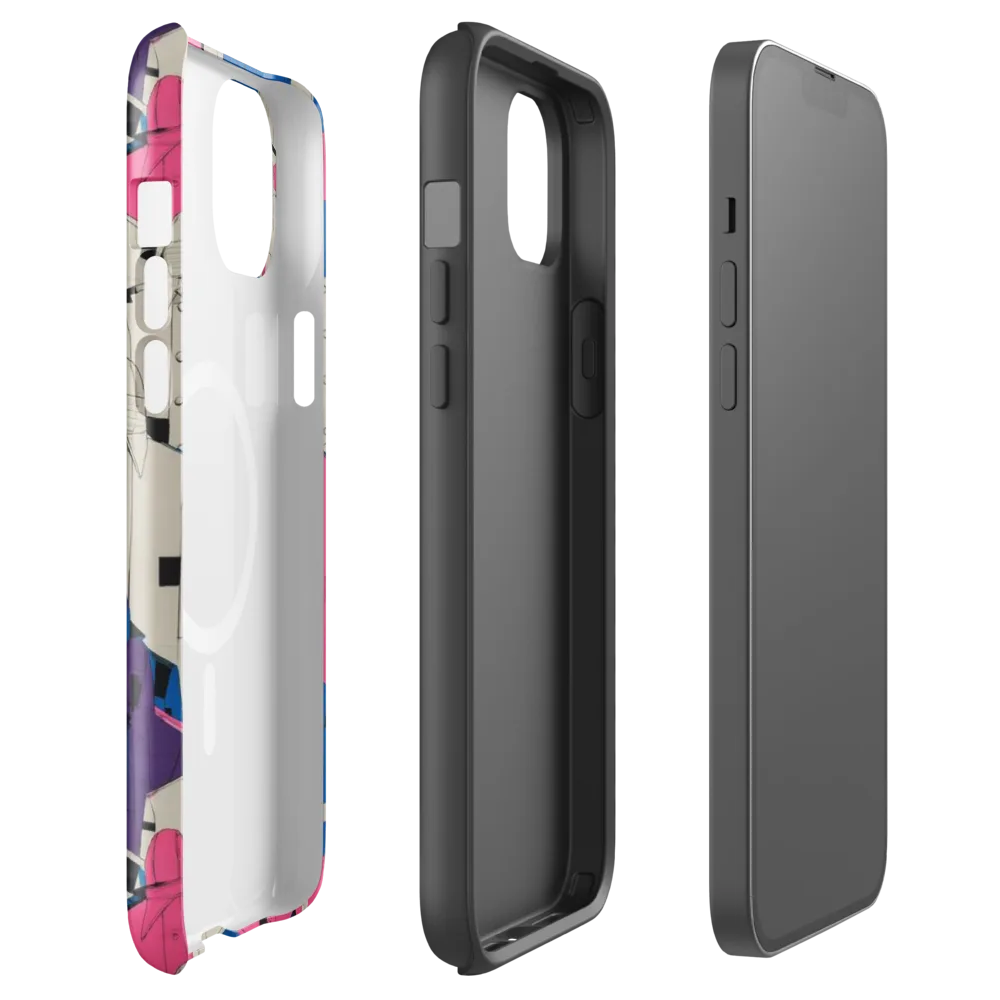 Neon Trench Choir on MagSafe Tough Case for iPhone® — Front