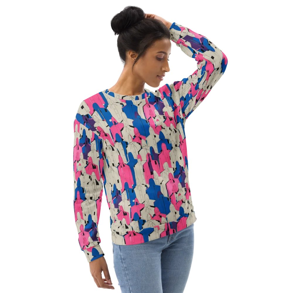 Neon Trench Choir on Sweatshirt — Right Front