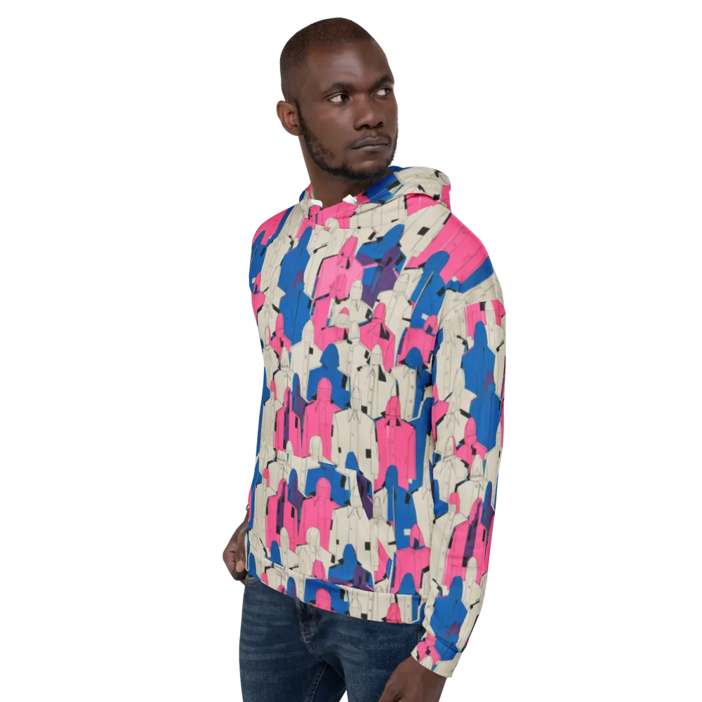 Neon Trench Choir on Hoodie — Left