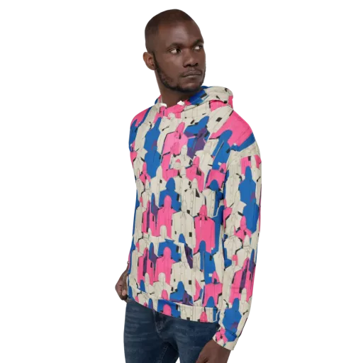 Neon Trench Choir on a Hoodie