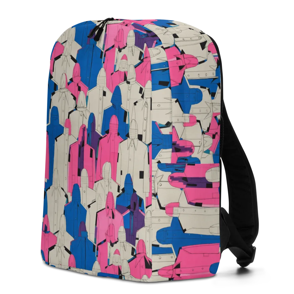 Neon Trench Choir on Minimalist Backpack — Left