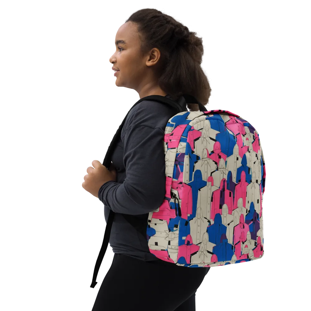 Neon Trench Choir on Minimalist Backpack — Right Front