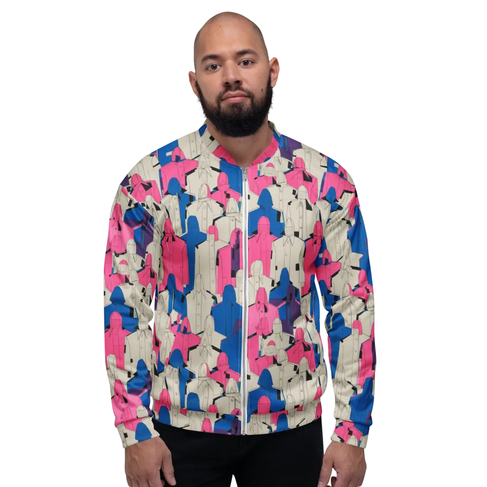 Neon Trench Choir on Bomber Jacket — Front