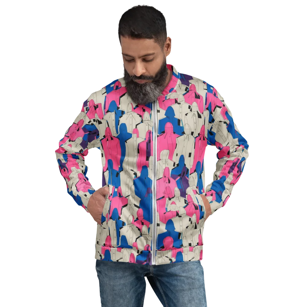 Neon Trench Choir on Bomber Jacket — Front
