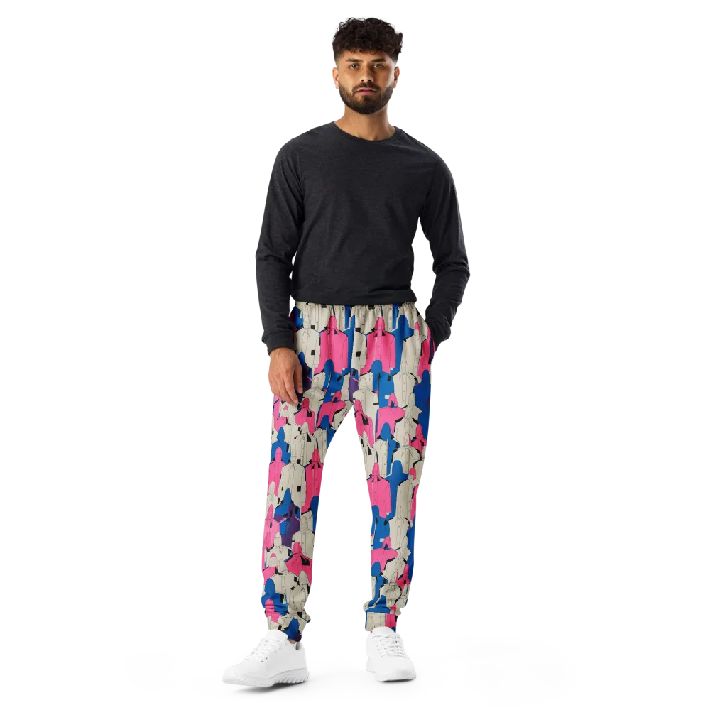 Neon Trench Choir on Men's Joggers — Front