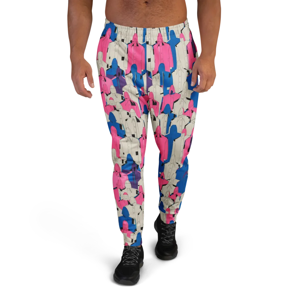 Neon Trench Choir on Men's Joggers — Front