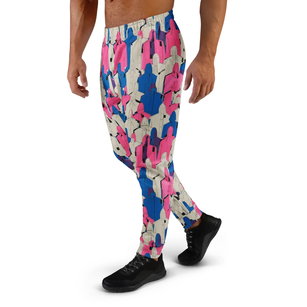 Neon Trench Choir on Men's Joggers — Left