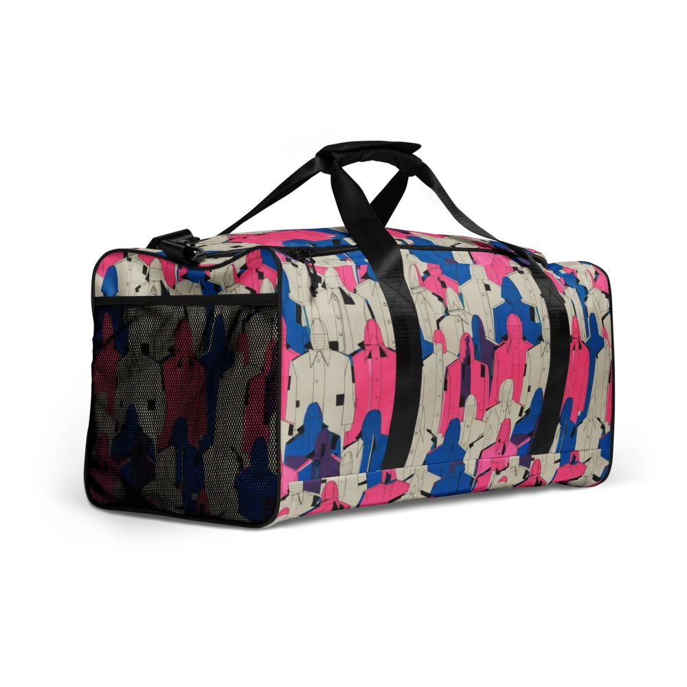 Neon Trench Choir on Duffle Bag — Right Front