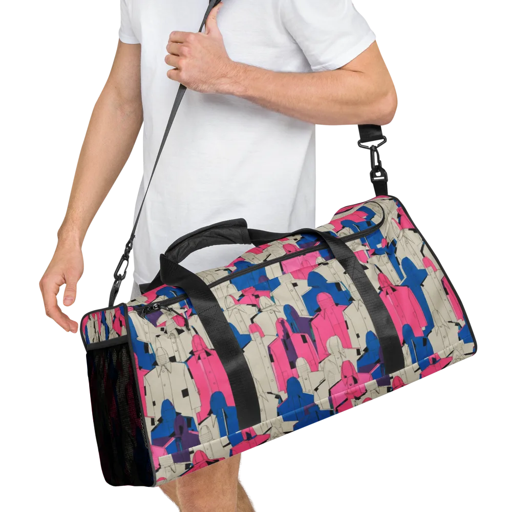 Neon Trench Choir on Duffle Bag — Right Front