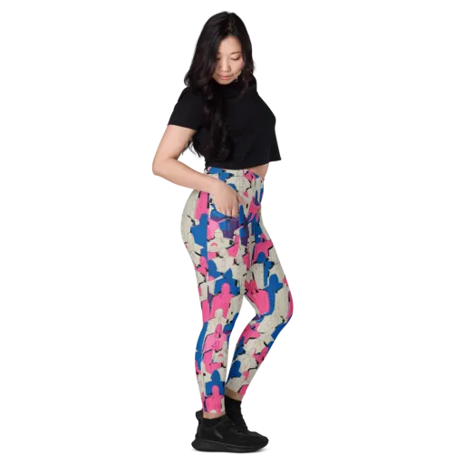 Neon Trench Choir on a Leggings with Pockets