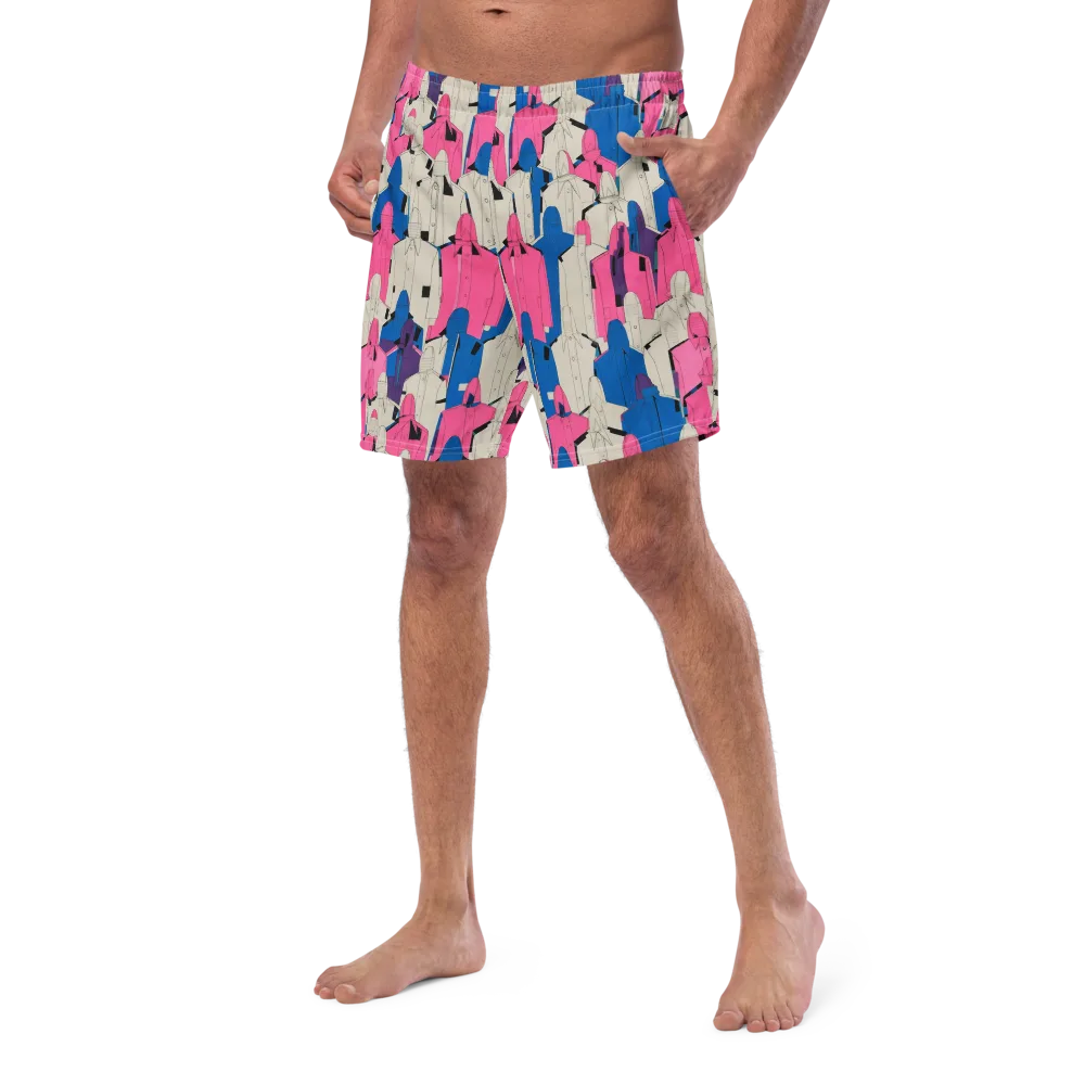 Neon Trench Choir on Swim Trunks — Left Front