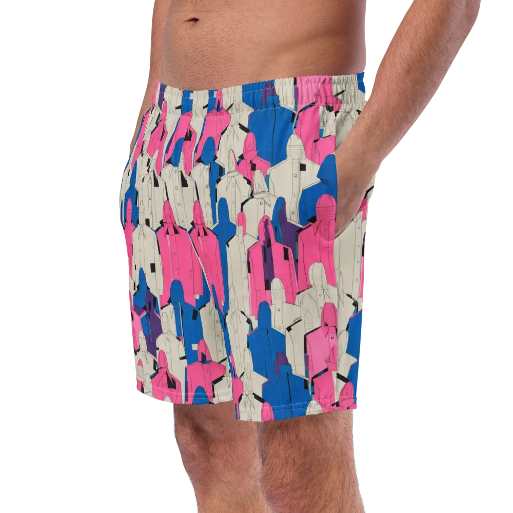 Neon Trench Choir on Swim Trunks — Left Front