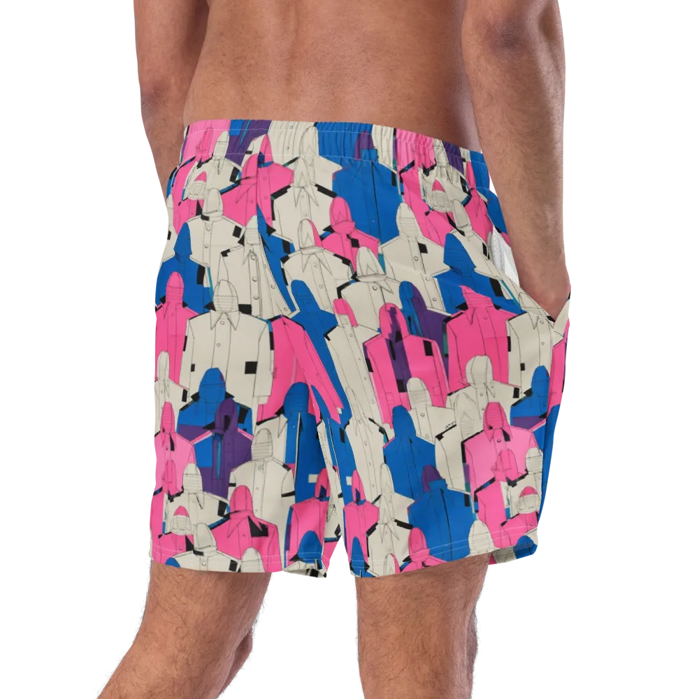 Neon Trench Choir on Swim Trunks — Right Back