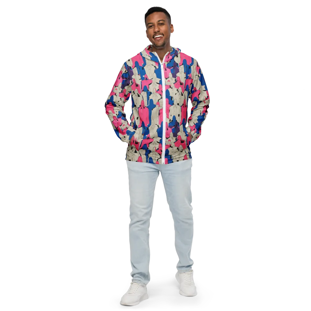 Neon Trench Choir on Men's Windbreaker — Front