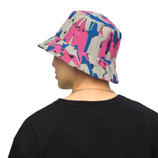 Neon Trench Choir on a Reversible Bucket Hat