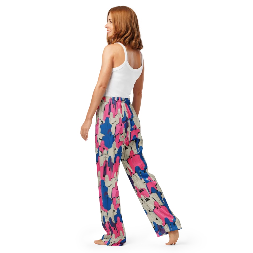 Neon Trench Choir on Women's Pajama Pants — Back