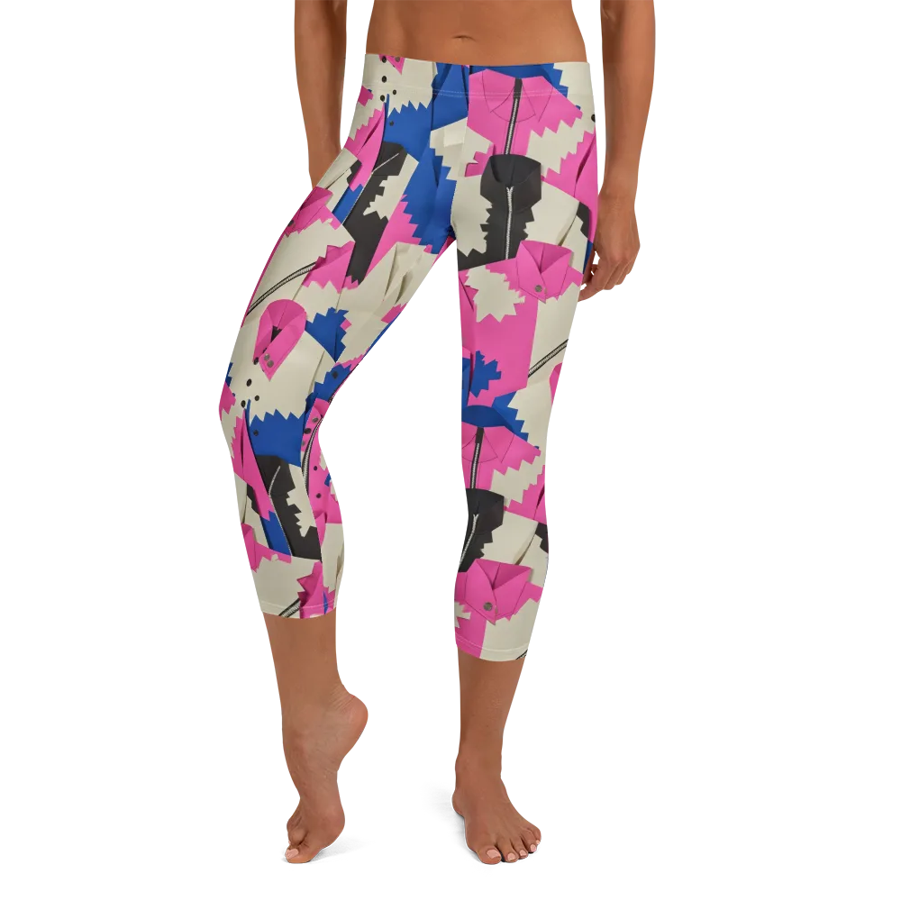 Zipper Voltage on Capri Leggings — Front