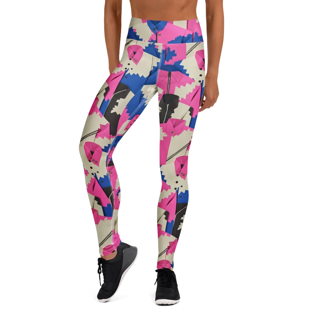 Zipper Voltage on Yoga Leggings — Front