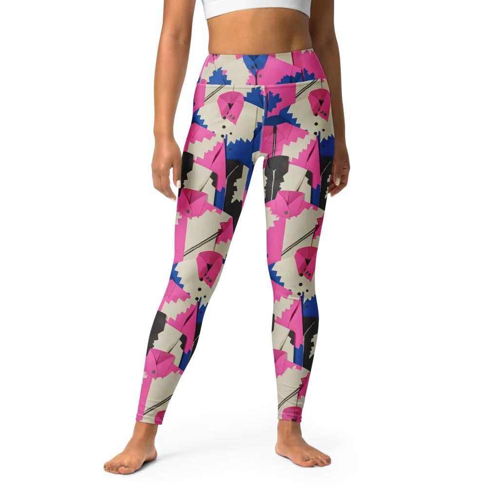 Zipper Voltage on Yoga Leggings — Front
