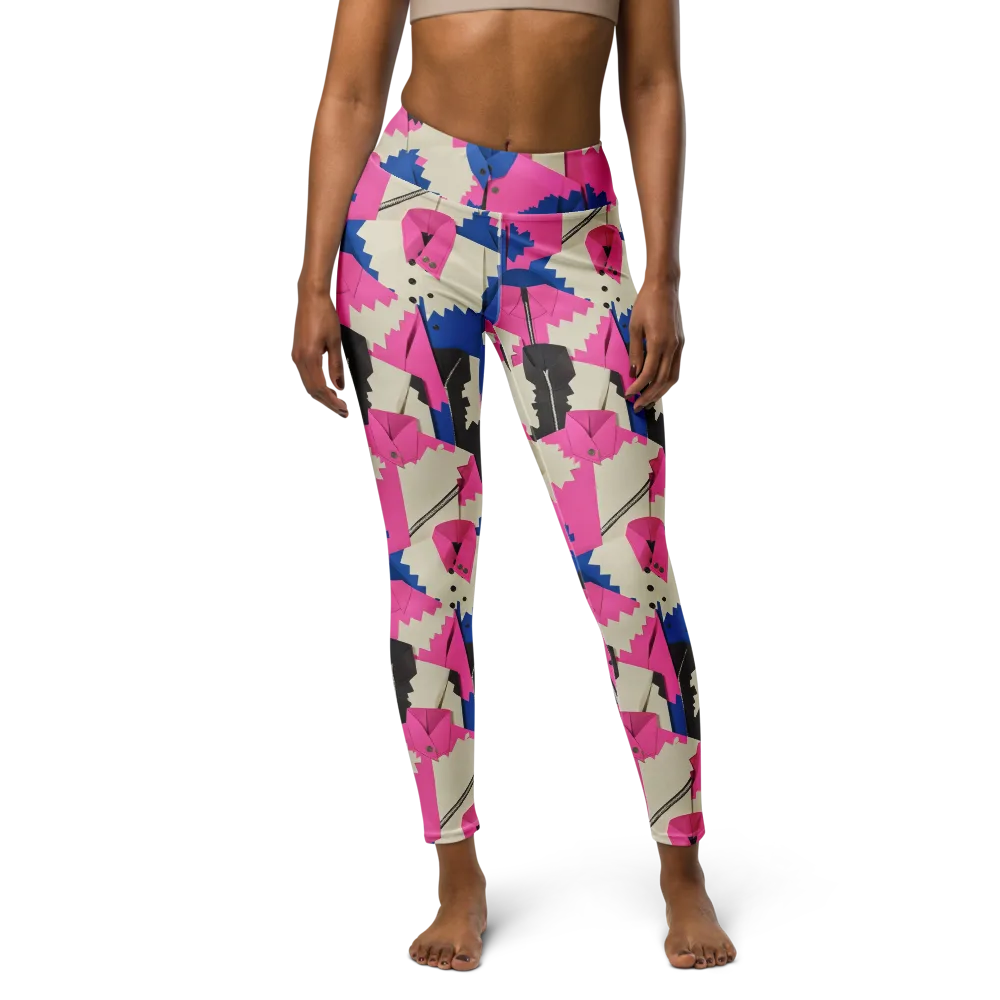 Zipper Voltage on Yoga Leggings — Front