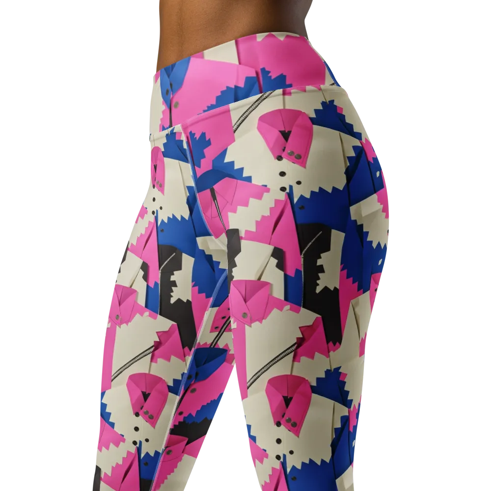 Zipper Voltage on Yoga Leggings — Left Front