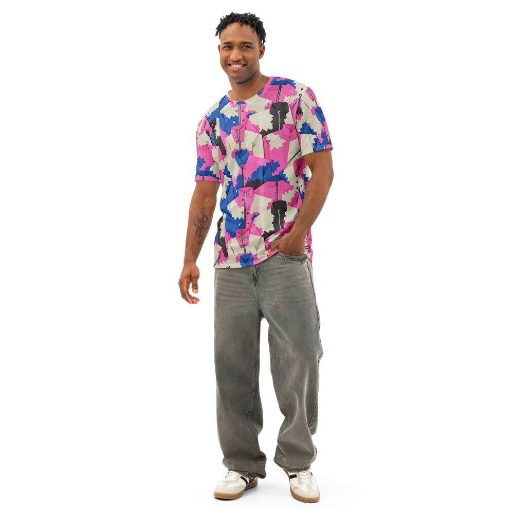Zipper Voltage on Men's Cotton Crew Neck T-Shirt — Front