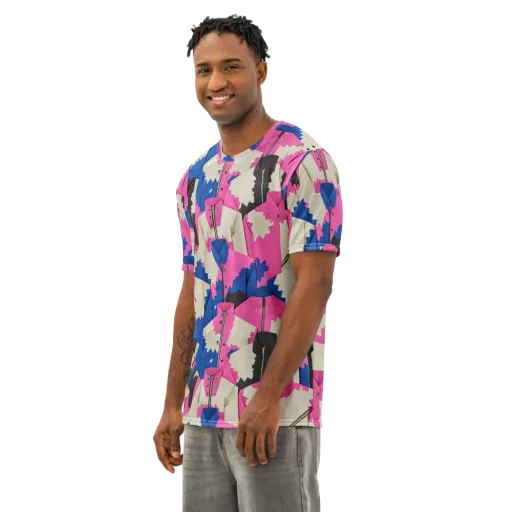 Zipper Voltage on a Men's Cotton Crew Neck T-Shirt