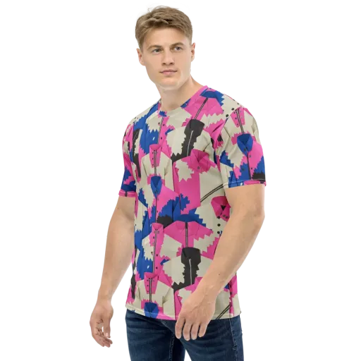 Zipper Voltage on a Men's Crew Neck T-Shirt