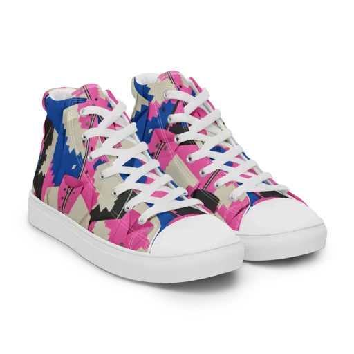 Zipper Voltage on a Men's High Top Canvas Shoes