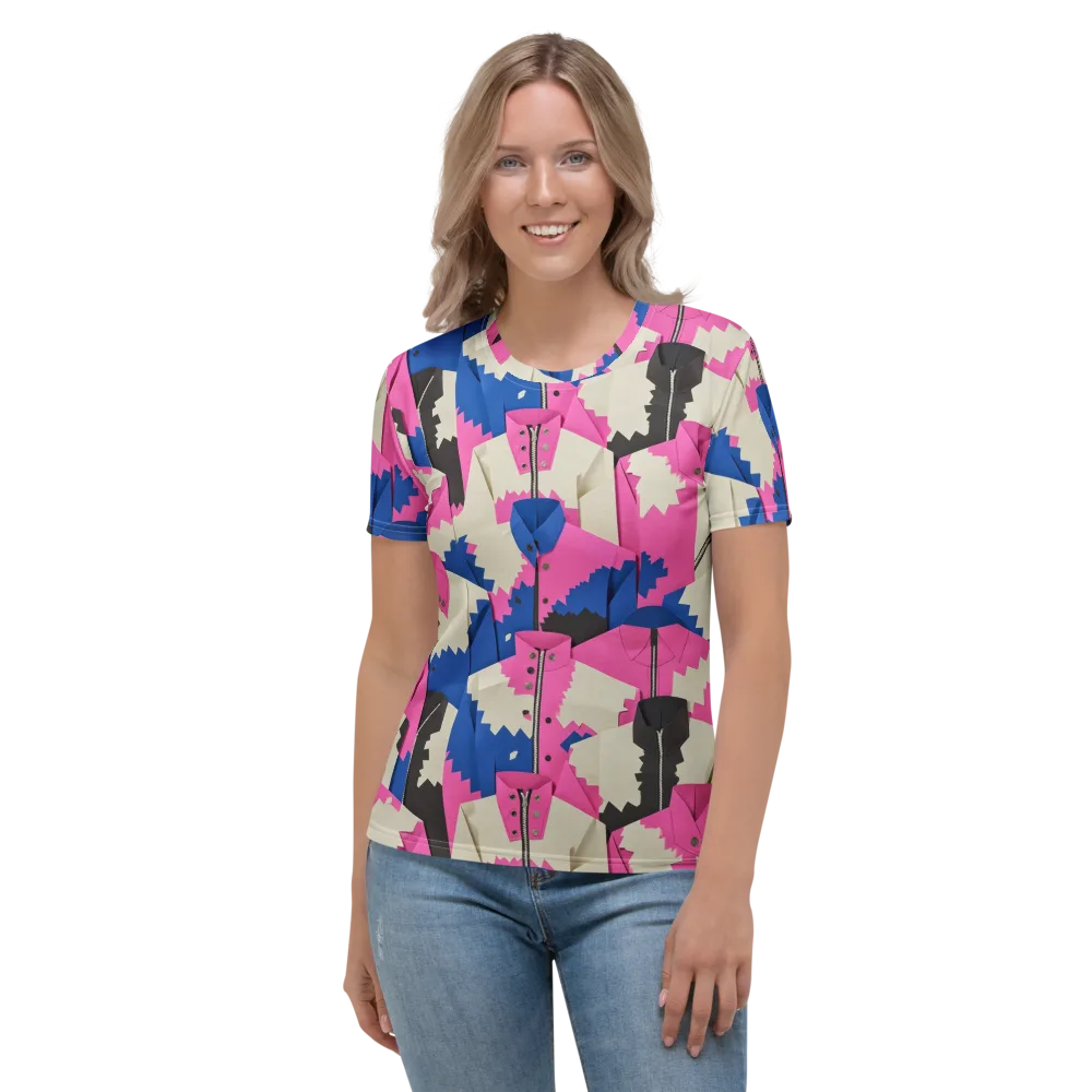 Zipper Voltage on Women's Crew Neck T-Shirt — Front