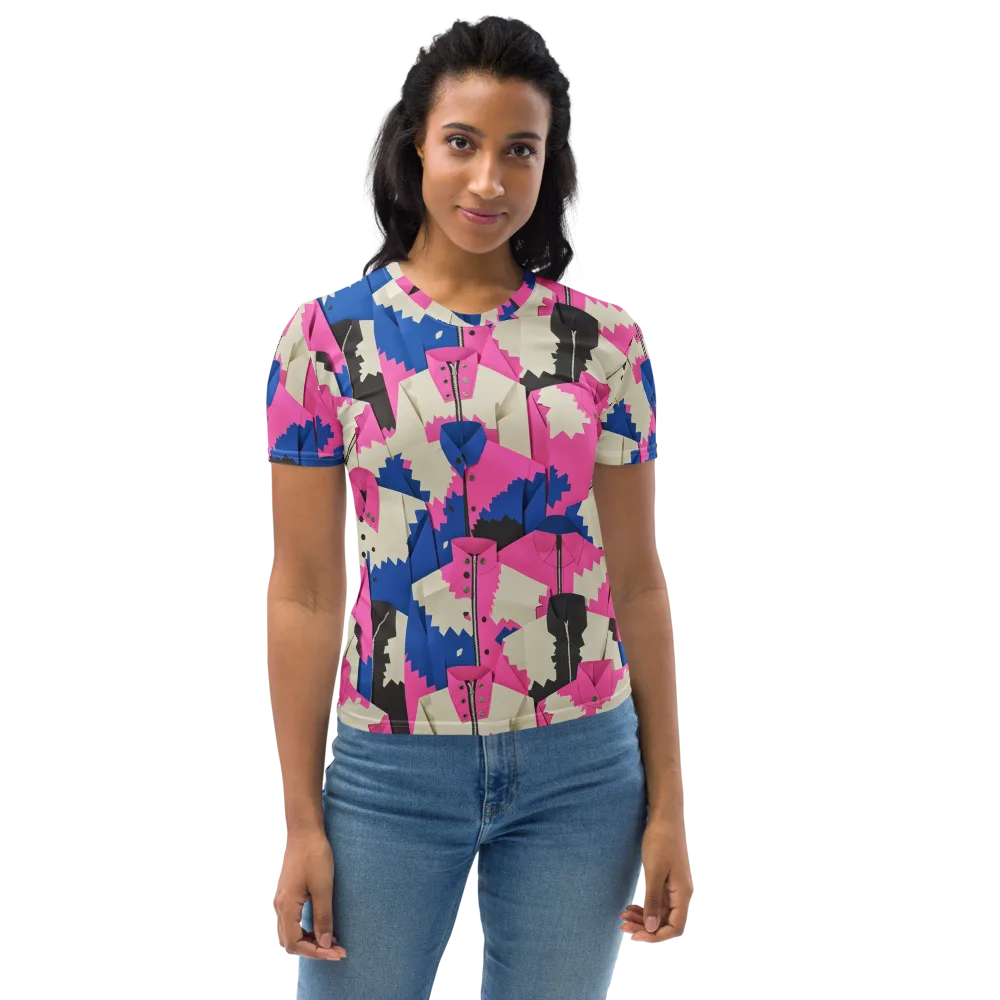 Zipper Voltage on Women's Crew Neck T-Shirt — Front