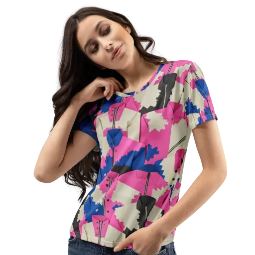 Zipper Voltage on a Women's Crew Neck T-Shirt