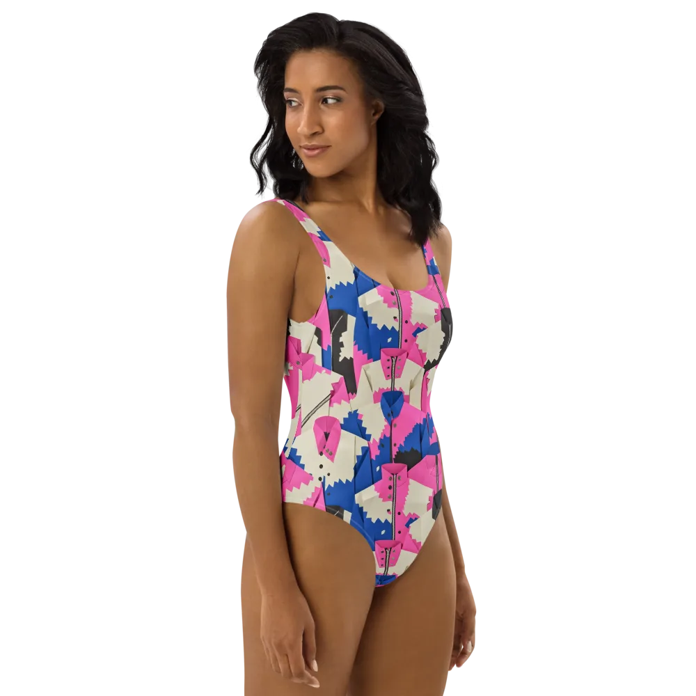 Zipper Voltage on One-Piece Swimsuit — Right
