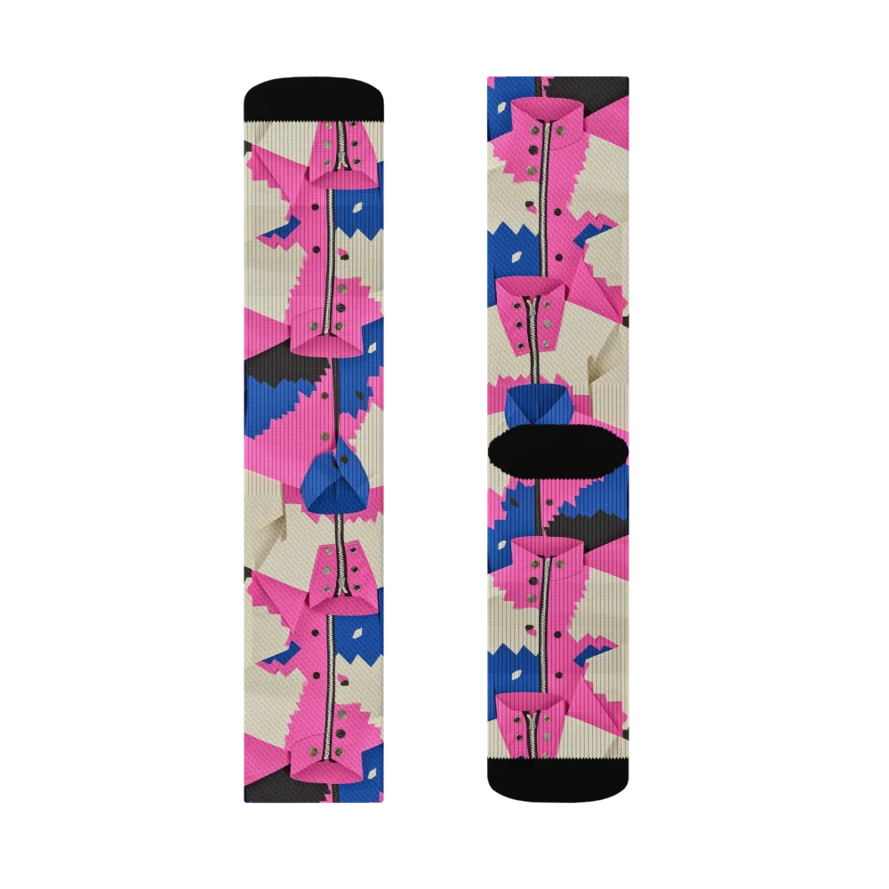 Zipper Voltage on Socks — Right Sock