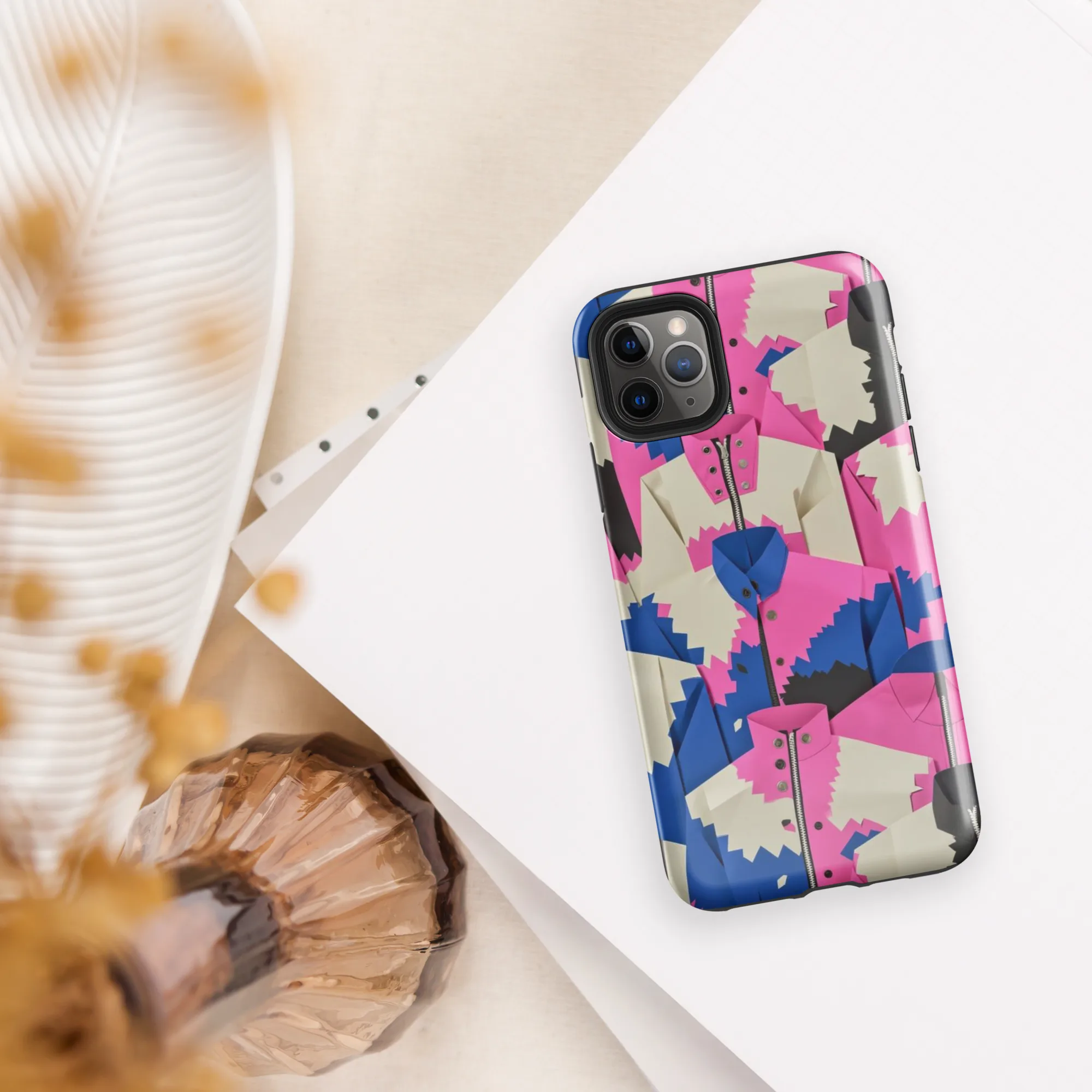 Zipper Voltage on Tough Case for iPhone® — Front