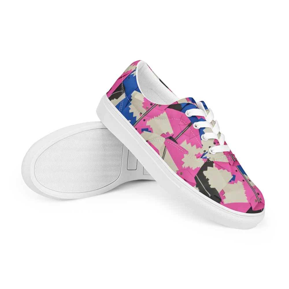 Zipper Voltage on Men's Lace-Up Canvas Shoes — Right Front