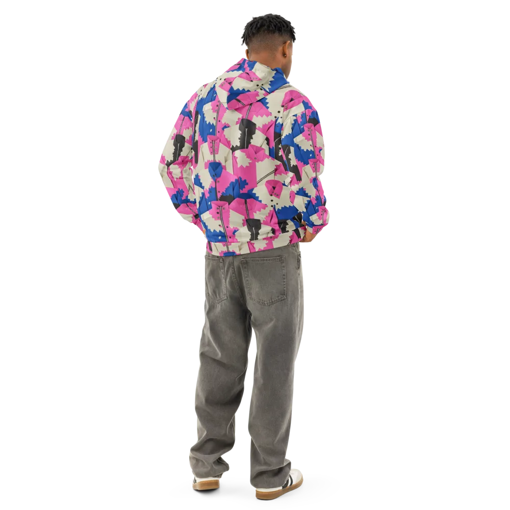 Zipper Voltage on Cotton Hoodie — Back