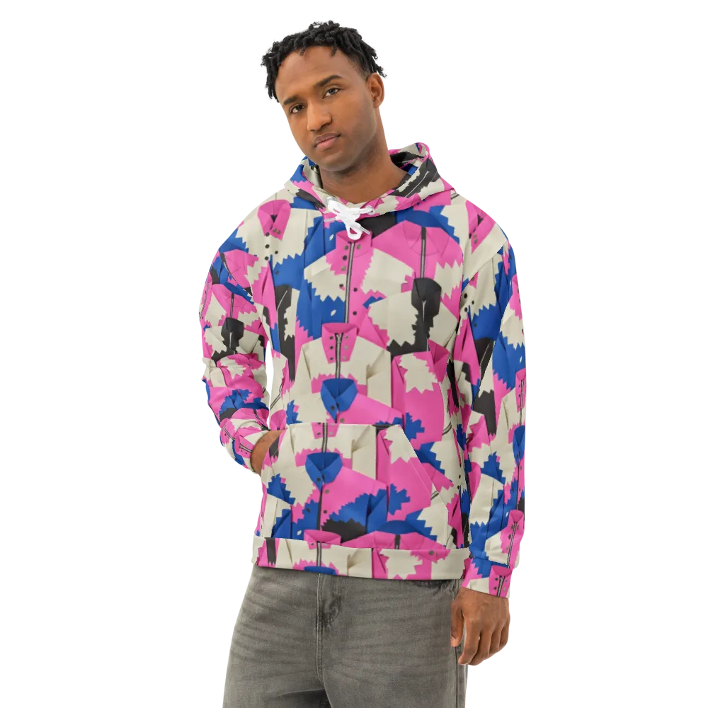 Zipper Voltage on Cotton Hoodie — Left Front