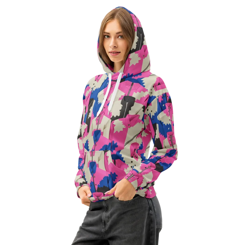 Zipper Voltage on Cotton Hoodie — Left Front