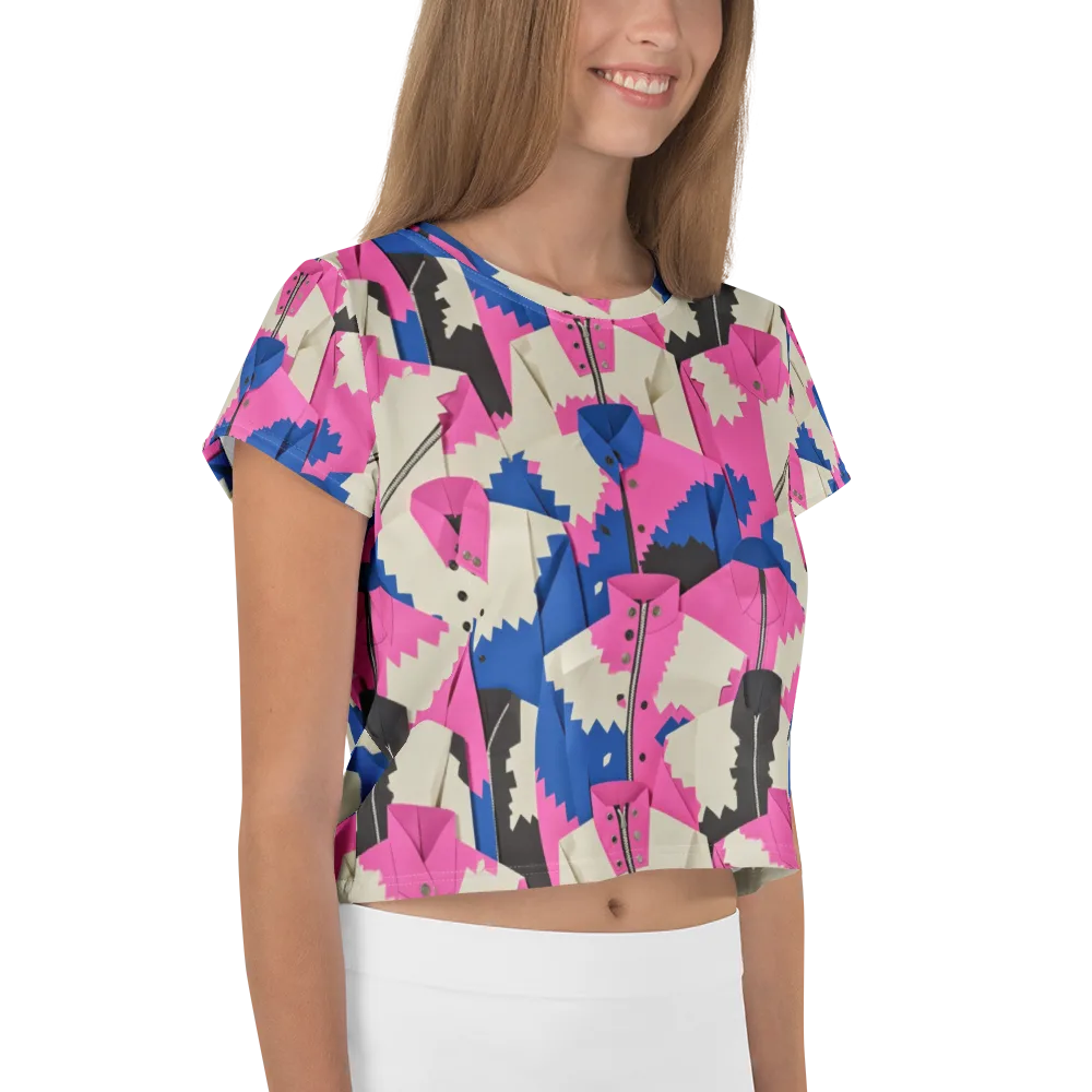 Zipper Voltage on Crop Tee — Right