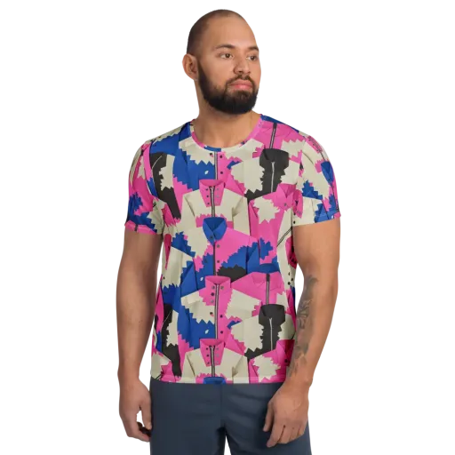 Zipper Voltage on a Men's Athletic T-Shirt