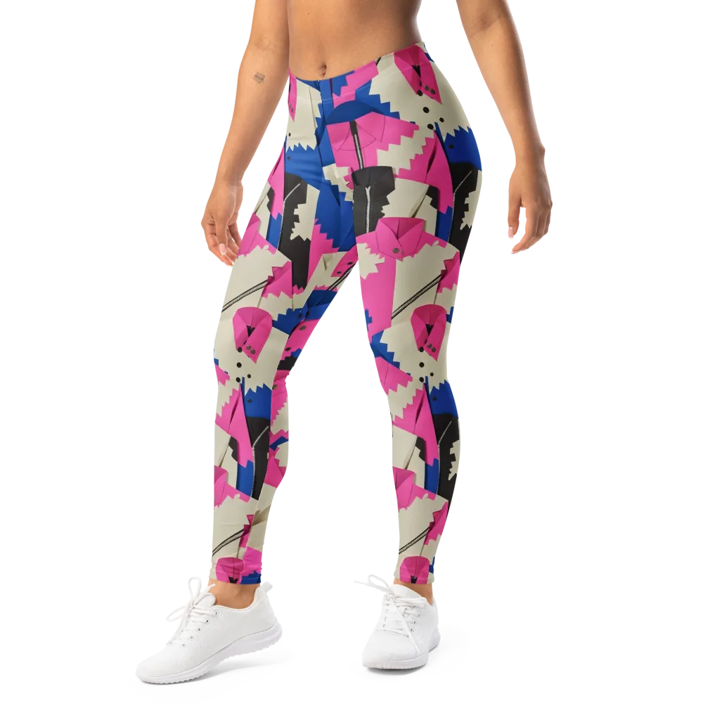 Zipper Voltage on Leggings — Left Front