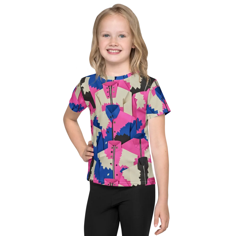 Zipper Voltage on Kids Crew Neck T-Shirt — Front