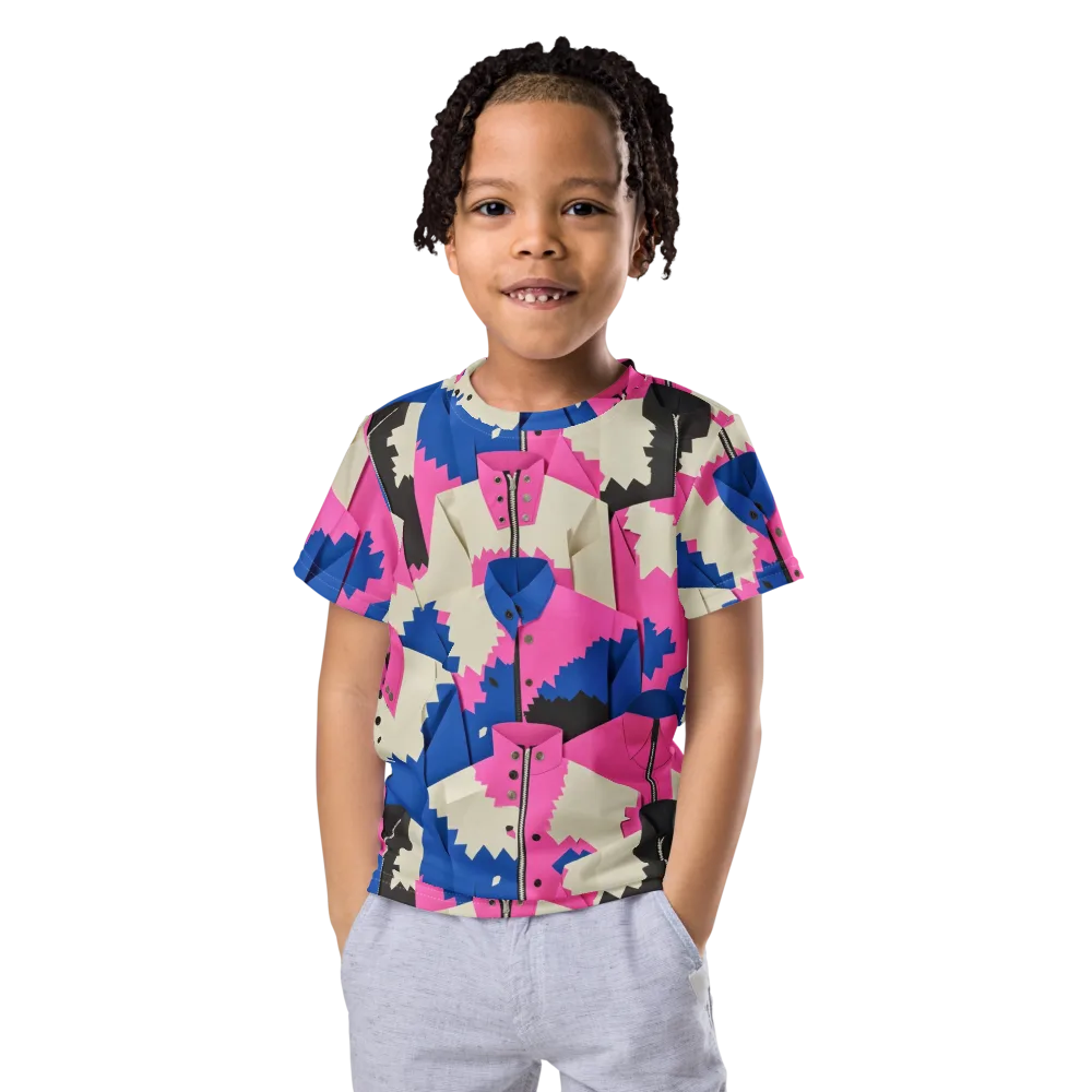 Zipper Voltage on Kids Crew Neck T-Shirt — Front