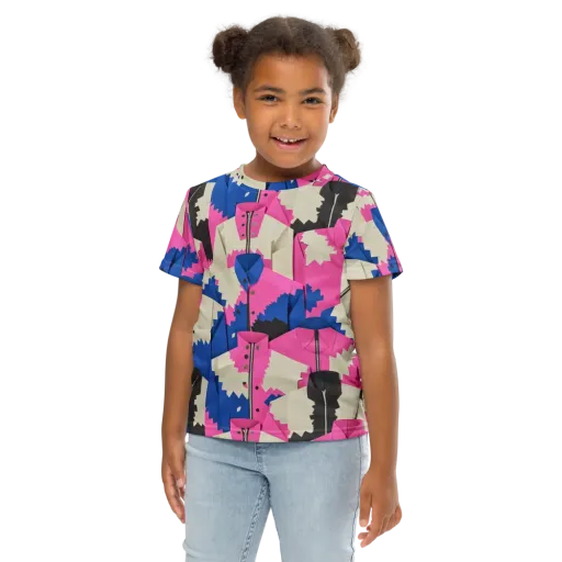Zipper Voltage on a Kids Crew Neck T-Shirt