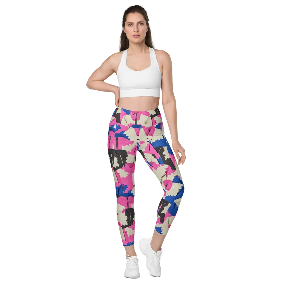 Zipper Voltage on Leggings with Pockets — Front