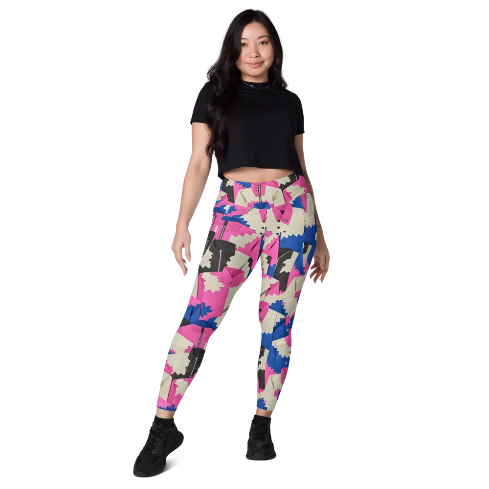 Zipper Voltage on Leggings with Pockets — Front