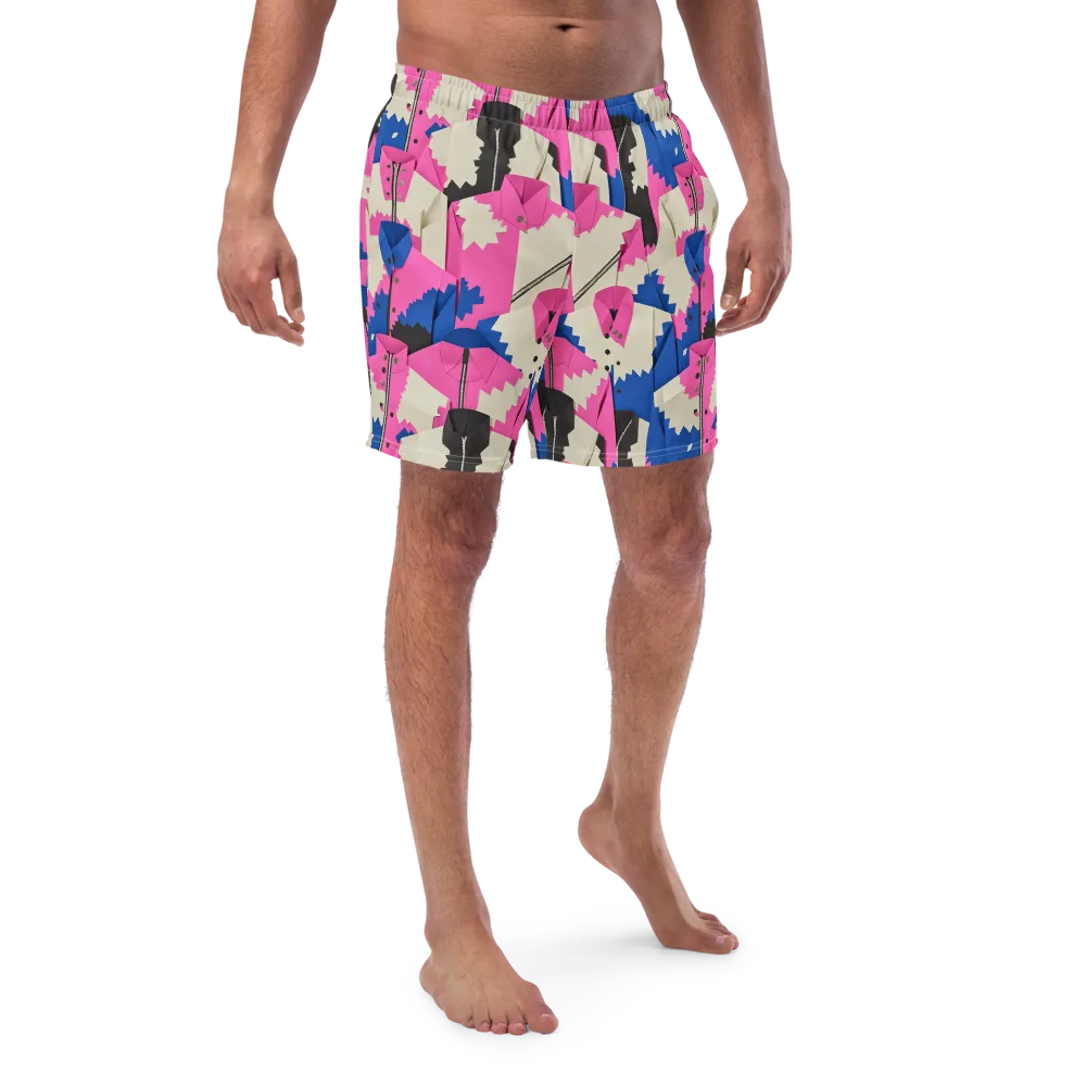 Zipper Voltage on Swim Trunks — Front